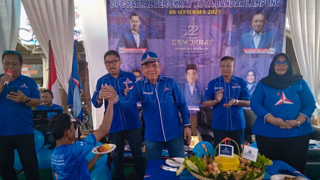 Partai Demokrat Bandarlampung Syukuran HUT Ke-22