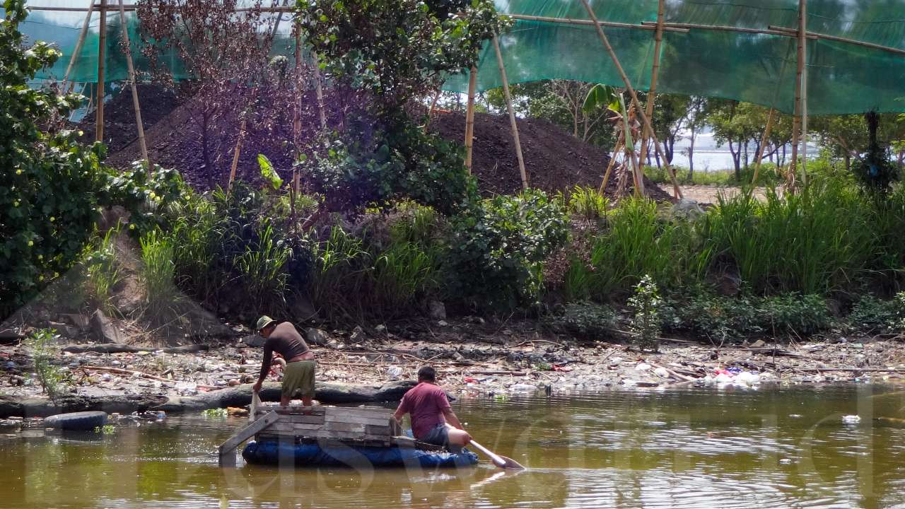 Emak-Emak Tolak Stockpile Batu Bara di Bandarlampung