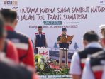 Volume Lalu Lintas di Jalan Tol Trans Sumatera Naik 24 Persen