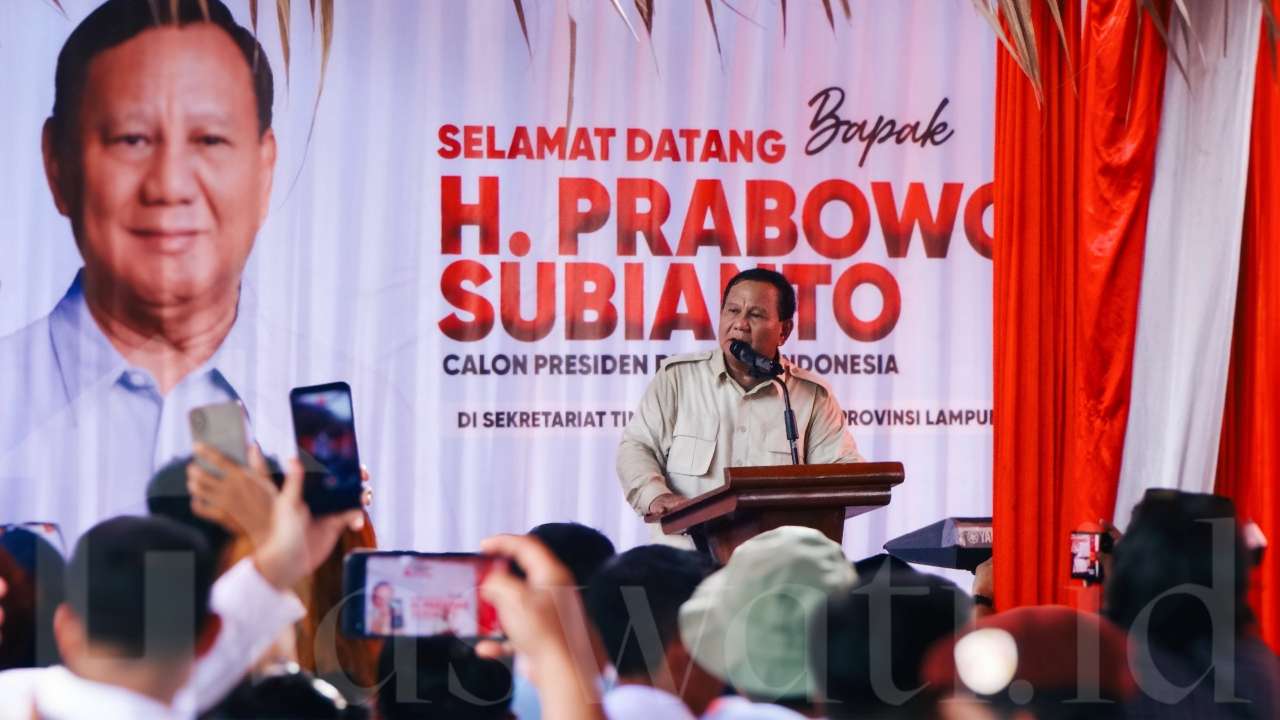 Kunjungi TKD Lampung, Prabowo Subianto: saya minta dukungan