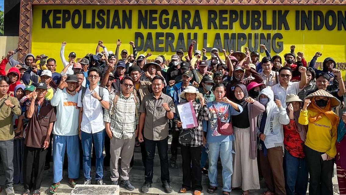 Petani Kotabaru Laporkan Pemprov ke Polda Lampung