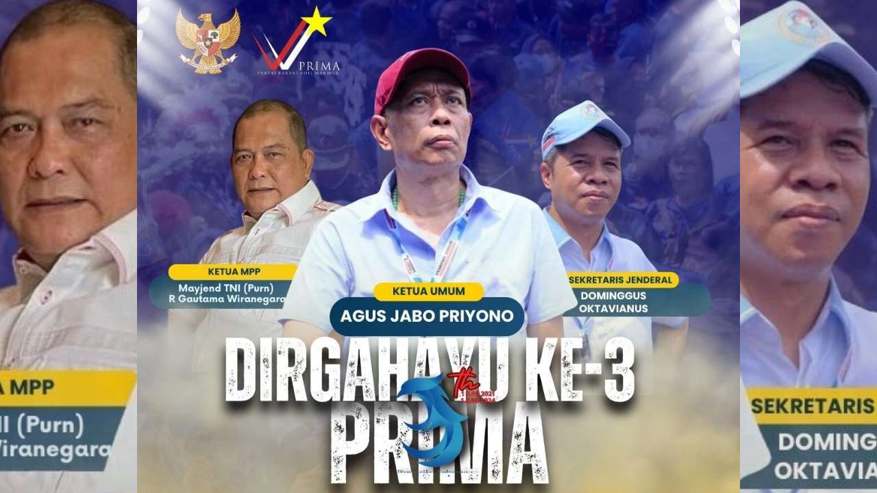 HUT PRIMA 2024: Bersama Prabowo Gibran Mencapai Indonesia Emas