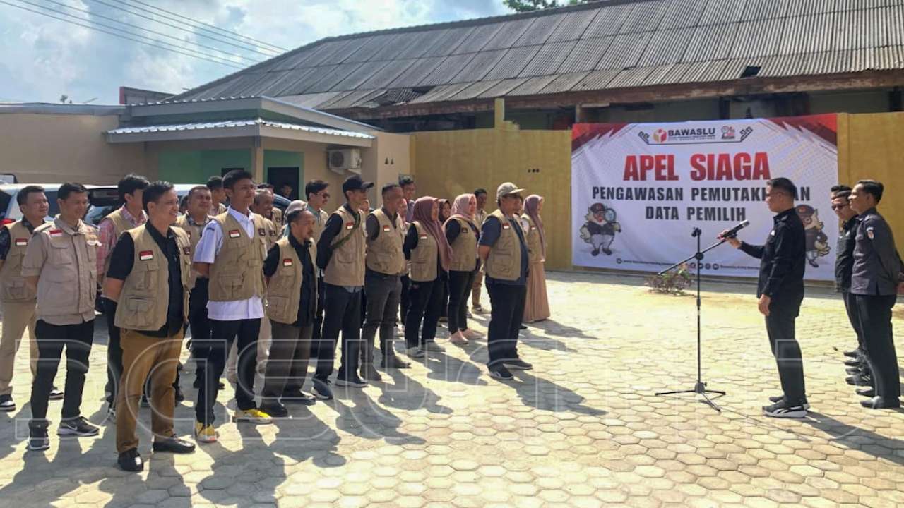 Bawaslu Bandarlampung Apel Siaga Pemutakhiran Data Pemilih