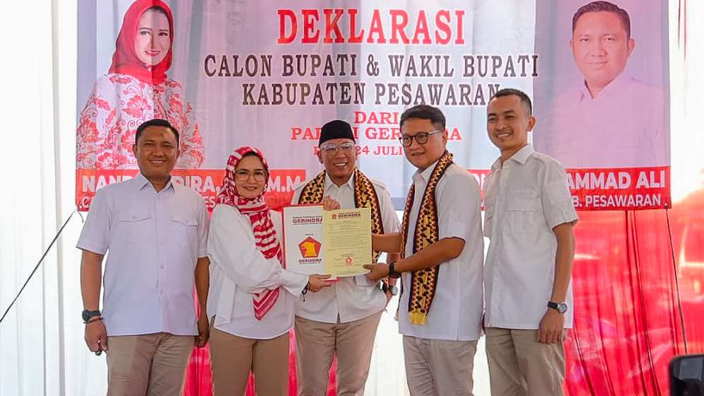 Gerindra Dukung Nanda Indira Dendi dan Antonius Muhammad Ali