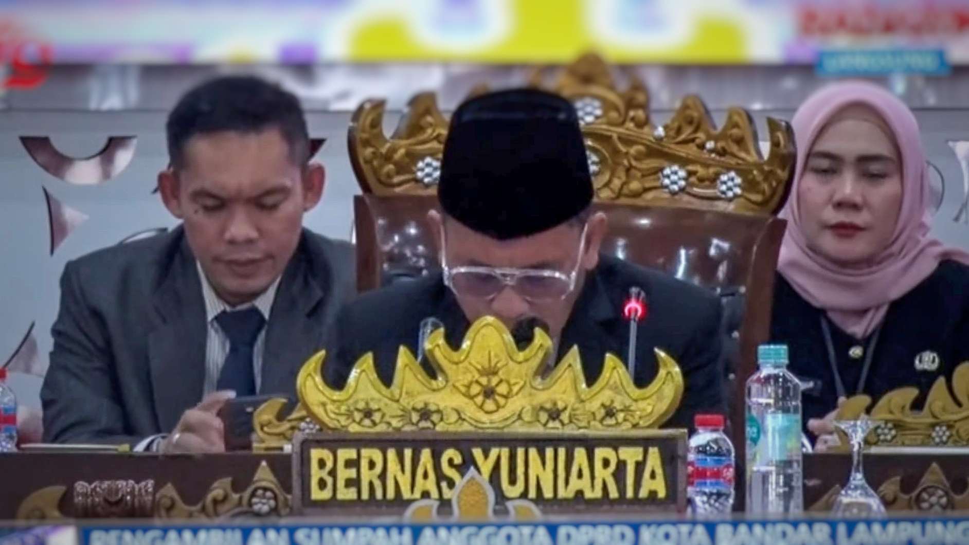 Bernas Yuniarta Pimpin Rapat Paripurna DPRD Kota Bandarlampung