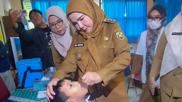 Imunisasi Polio di Bandarlampung Capai 95 Persen