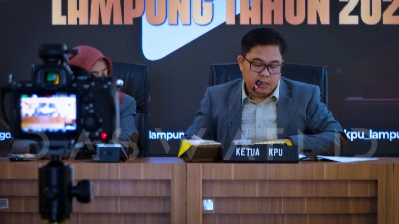 KPU Tetapkan Dua Pasangan Calon Gubernur dan Wakil Gubernur Lampung