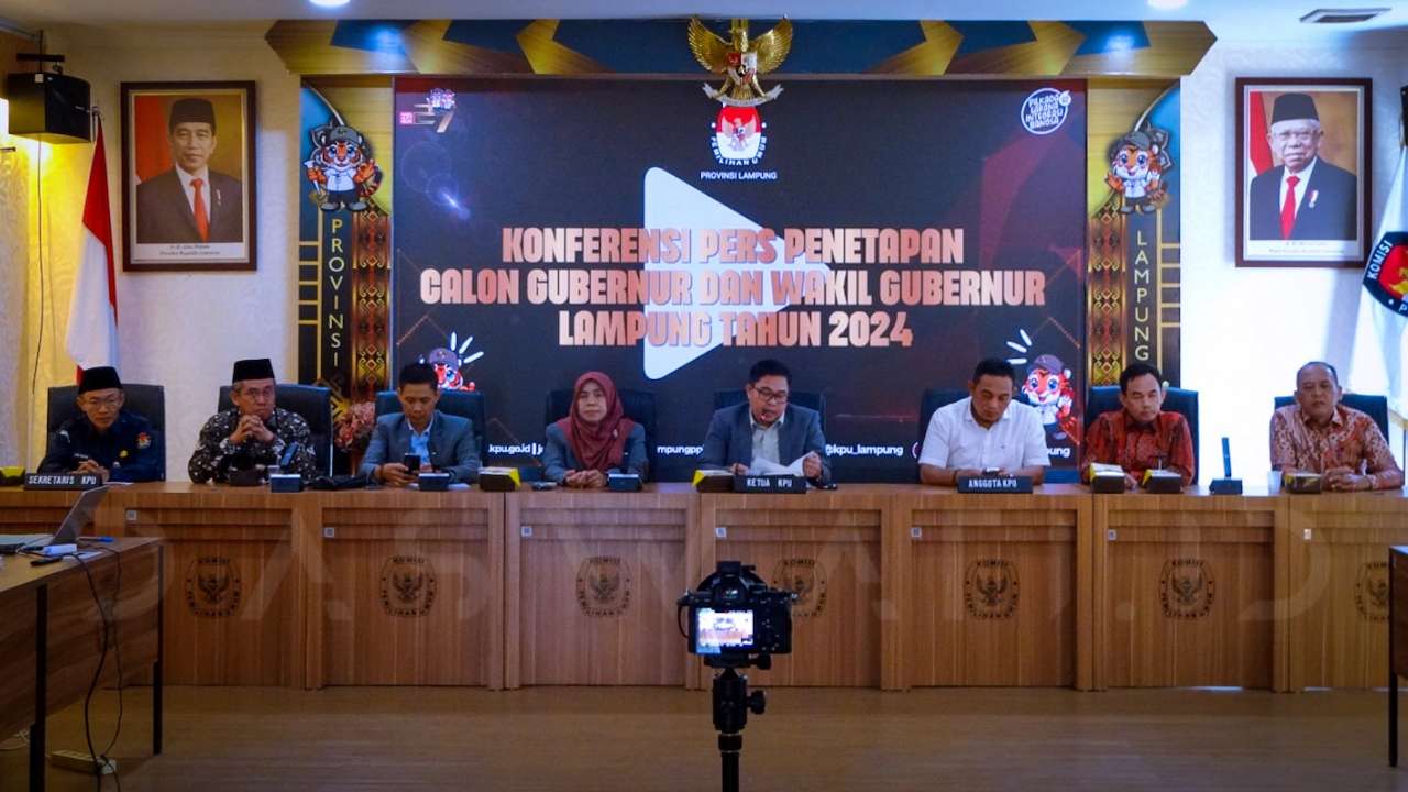 KPU Tetapkan Dua Pasangan Calon Gubernur dan Wakil Gubernur Lampung