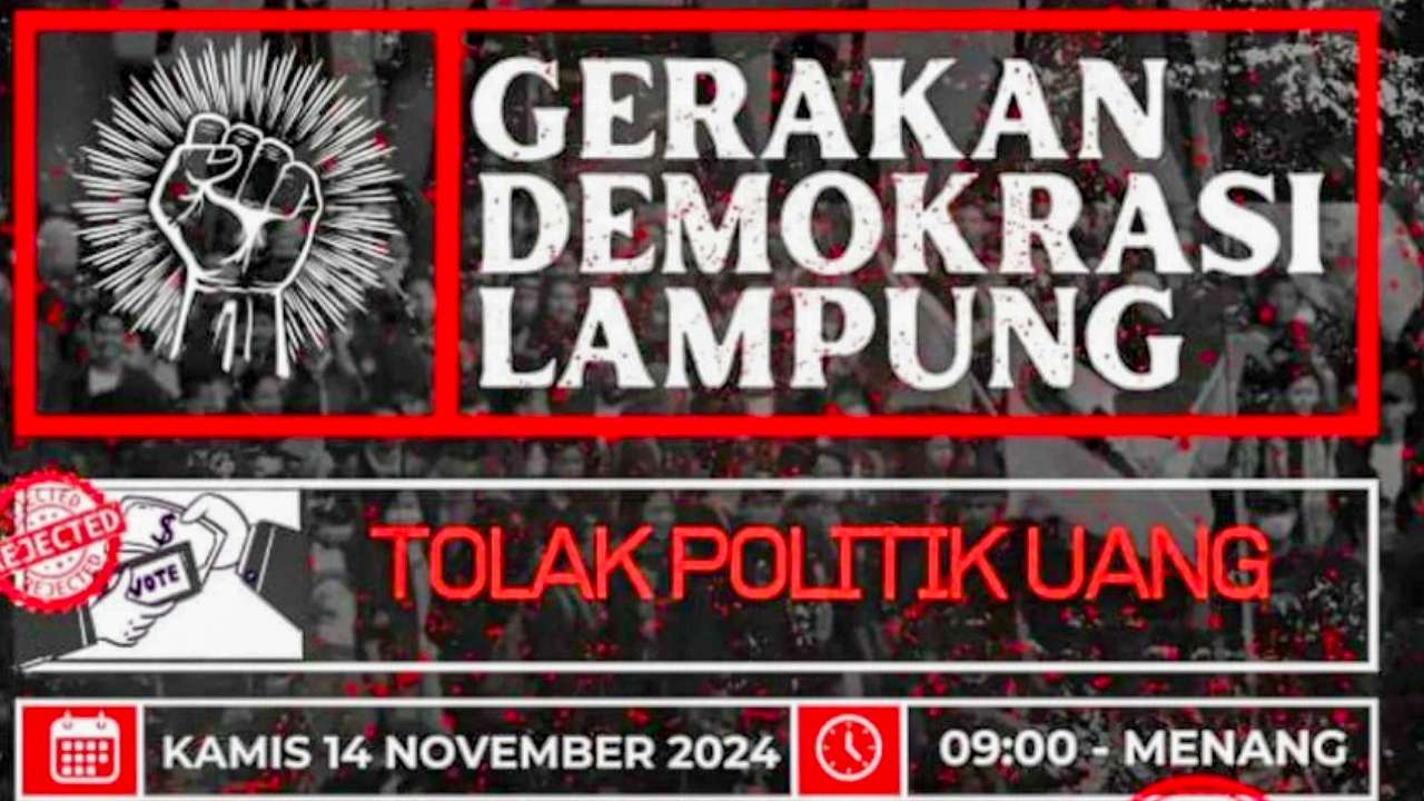 Aksi Damai Tolak Politik Uang di Pilkada Lampung