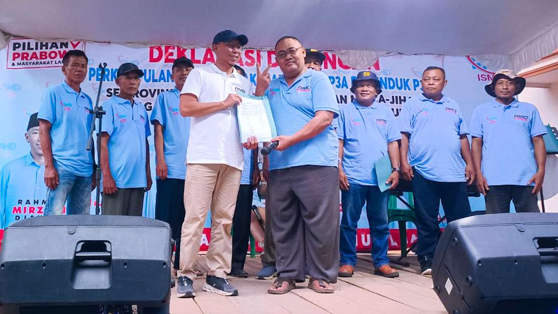 Petani Pemakai Air Dukung Mirza-Jihan di Pilgub Lampung 2024