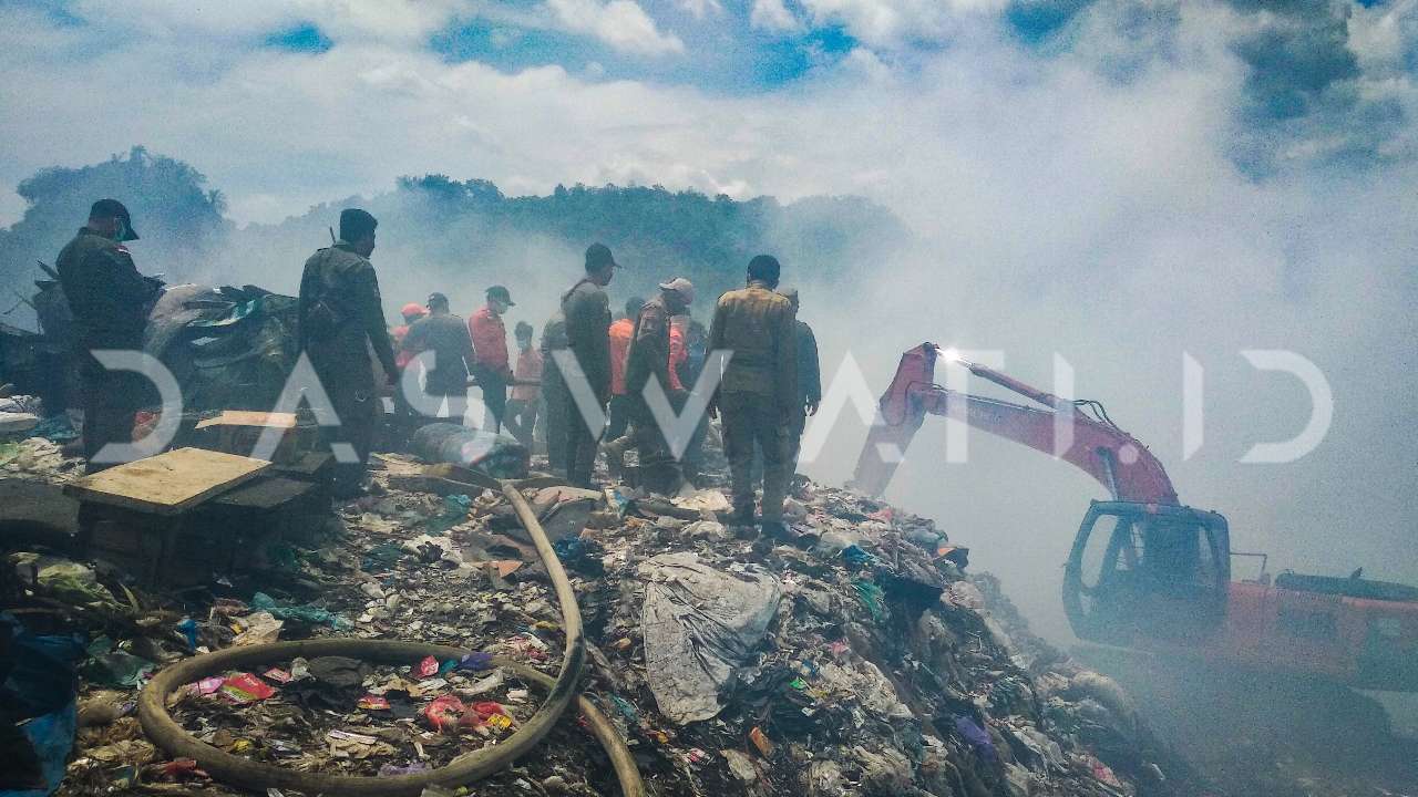 TPA Bakung di Bandarlampung Terbakar Lagi