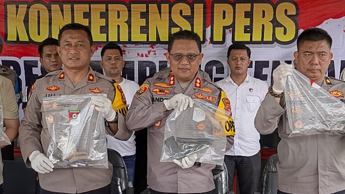 Polres Lampung Tengah Bongkar Praktik Pembuatan Senpi Rakitan