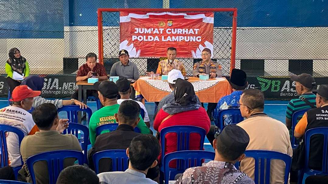 Ditintelkam Polda Lampung Gelar Jumat Curhat Dengar Keluhan Masyarakat