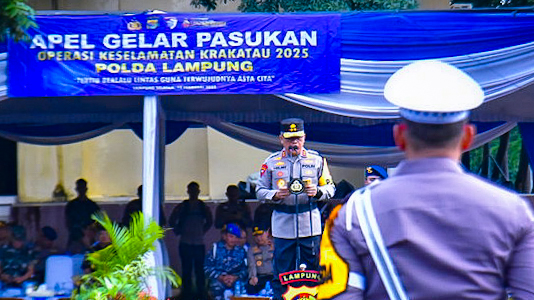 Polda Lampung Gelar Operasi Keselamatan Krakatau 2025