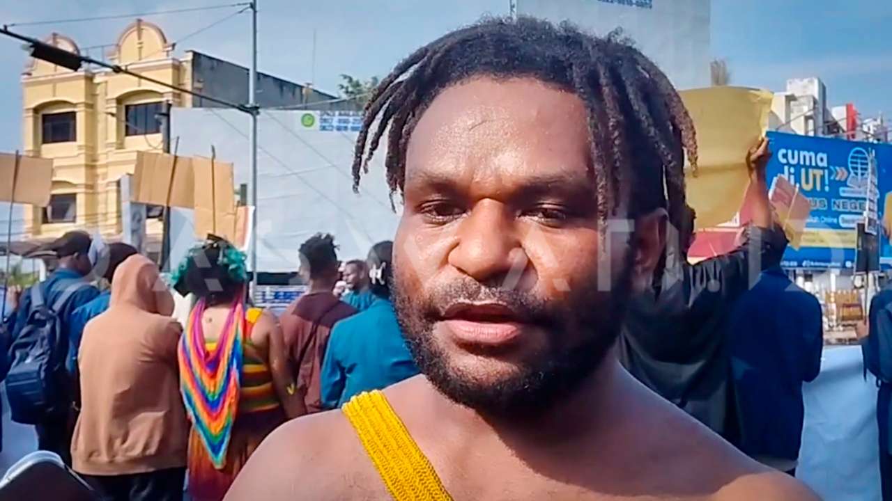 Aksi Damai Mahasiswa Papua di Lampung Tuntut Keadilan HAM