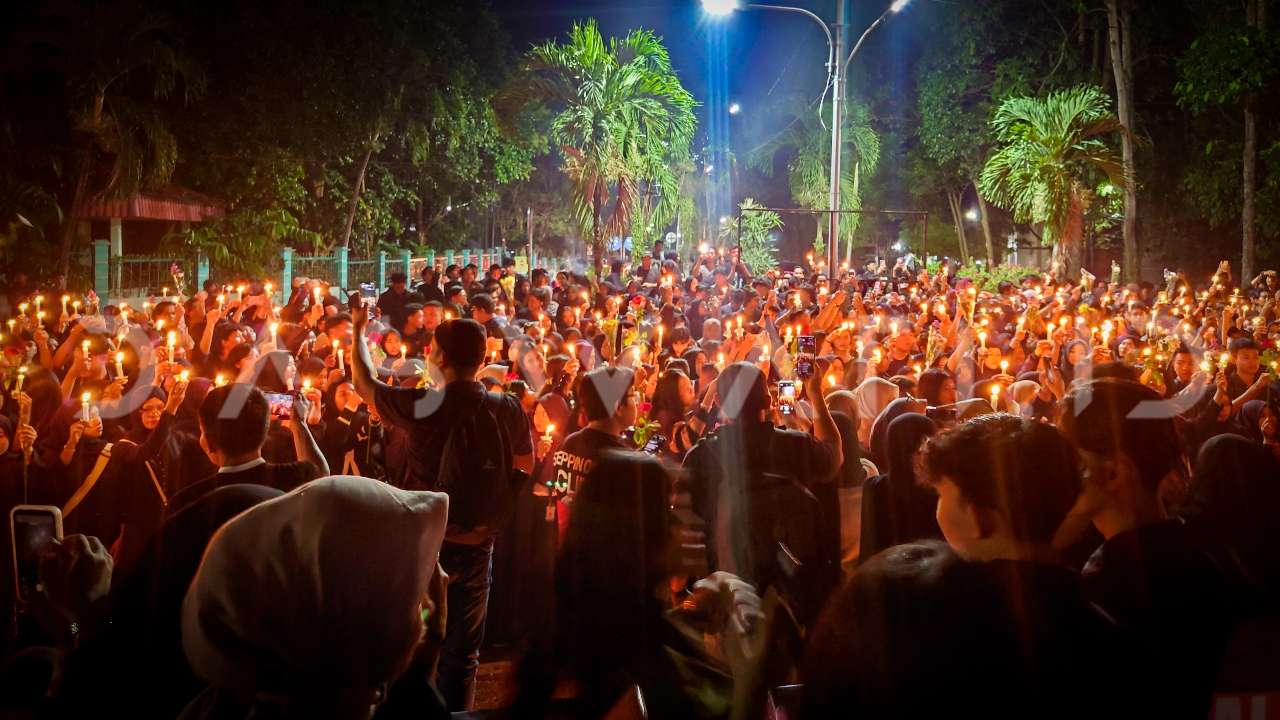 Untaian Doa dan Lilin Keadilan untuk Pratama