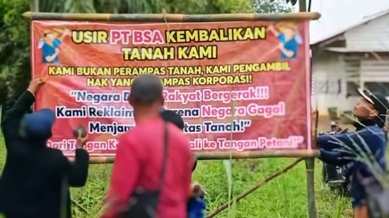 Warga Anak Tuha Kembali Garap Lahan HGU PT BSA: Perjuangan Mempertahankan Ruang Hidup