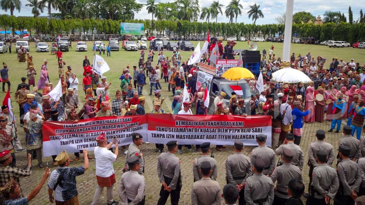 Masyarakat Adat Tiyuh Langan Ratu Tolak Klaim HGU PTPN I