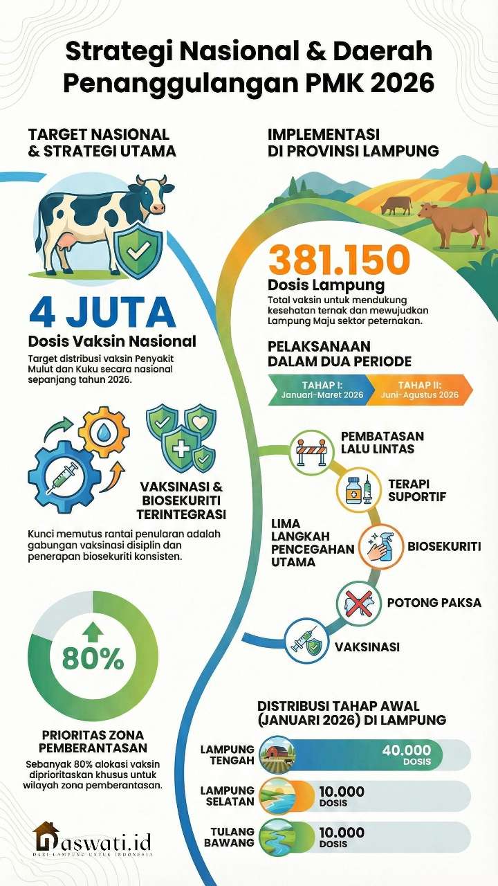 Vaksinasi & Biosekuriti: Strategi Terpadu Memutus Rantai Penularan PMK