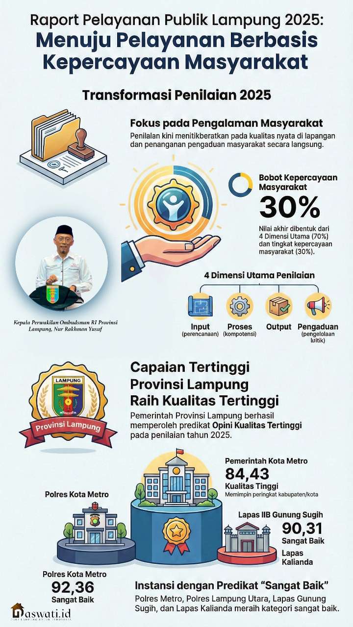 Pelayanan Publik Lampung Zona Hijau: Bukti Rakyat Mulai Percaya Birokrasi?
