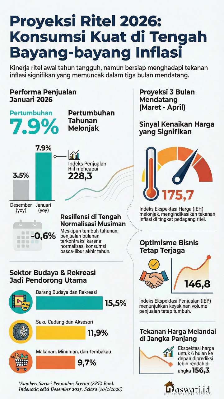 Bank Indonesia Ramal Tekanan Harga Ritel Melonjak 3 Bulan Lagi
