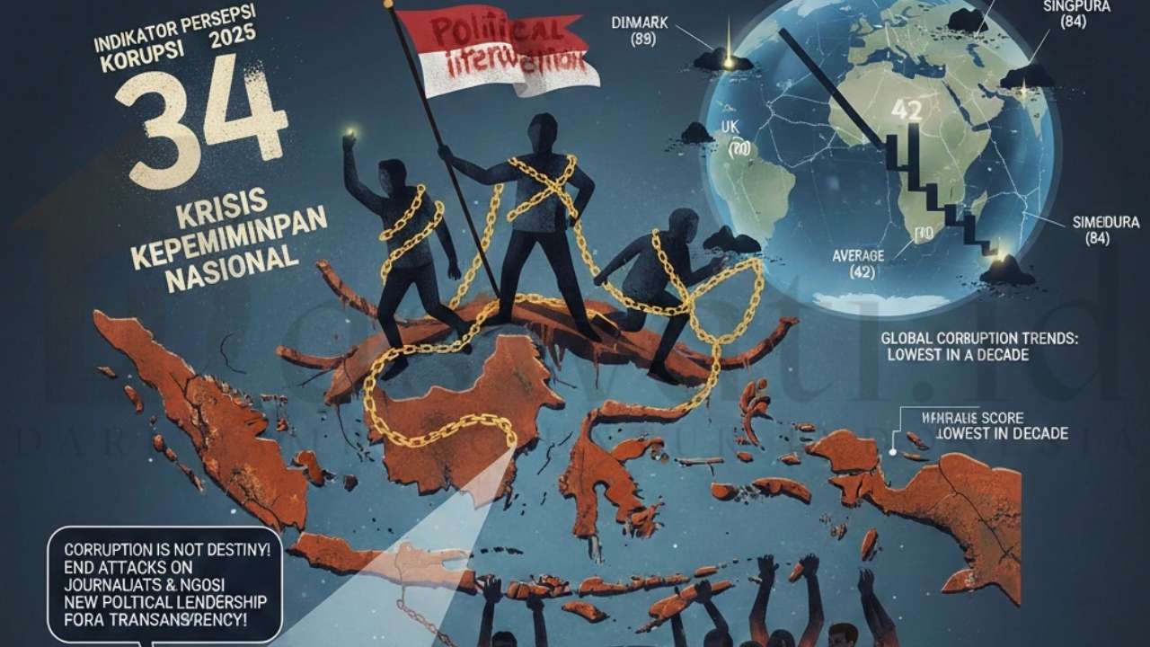 IPK Indonesia 2025: Krisis Kepemimpinan Antikorupsi