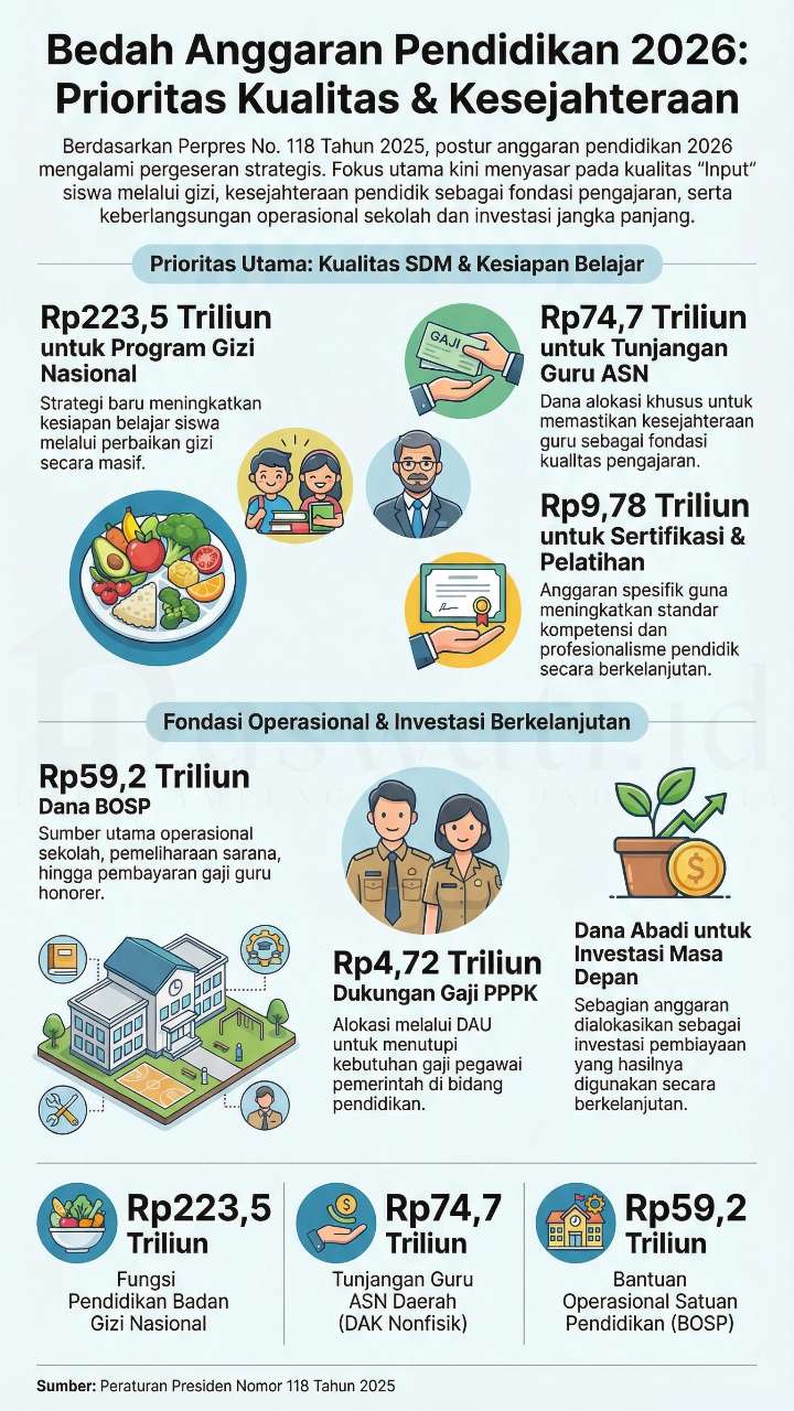Dana Pendidikan: Prioritas Gizi Siswa atau Gaji Guru?