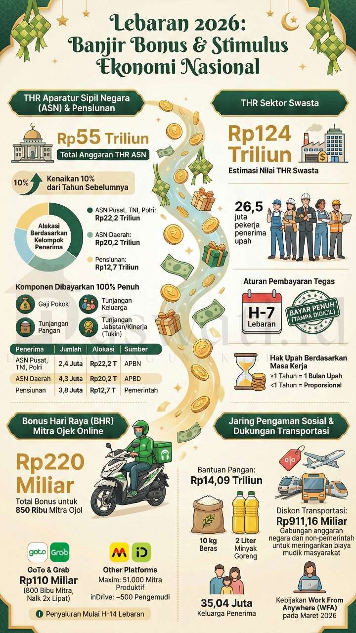 Lebaran Banjir Bonus: Dari THR ASN hingga Bantuan Pangan & Diskon