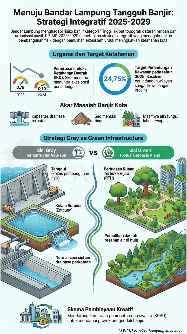 Menata Wajah Bandar Lampung Tangguh Banjir