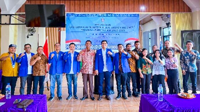 Sahat Sinurat Lantik DPD GAMKI Lampung: Jadikan Rumah Bersama Pemuda