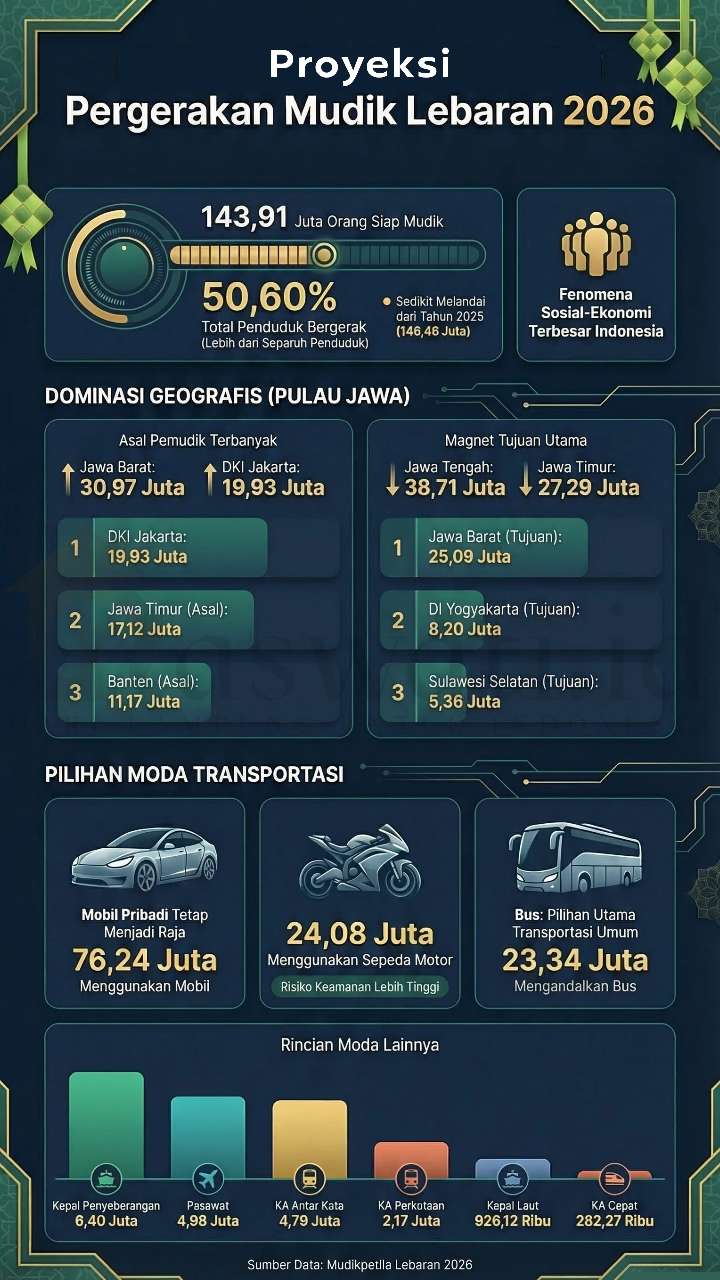 Masjid di Jalur Mudik Lampung Buka 24 Jam untuk Tempat Istirahat