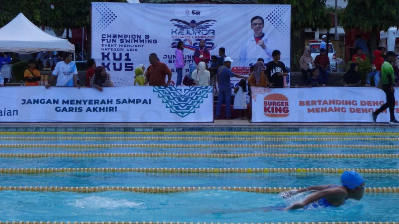 Ratu Kolam! Delena Qotrun Borong Emas di Kejurda Akuatik Lampung 2026