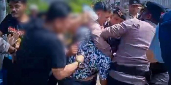 Viral Video Polisi Pukul Warga saat Eksekusi Lahan di Sukarame