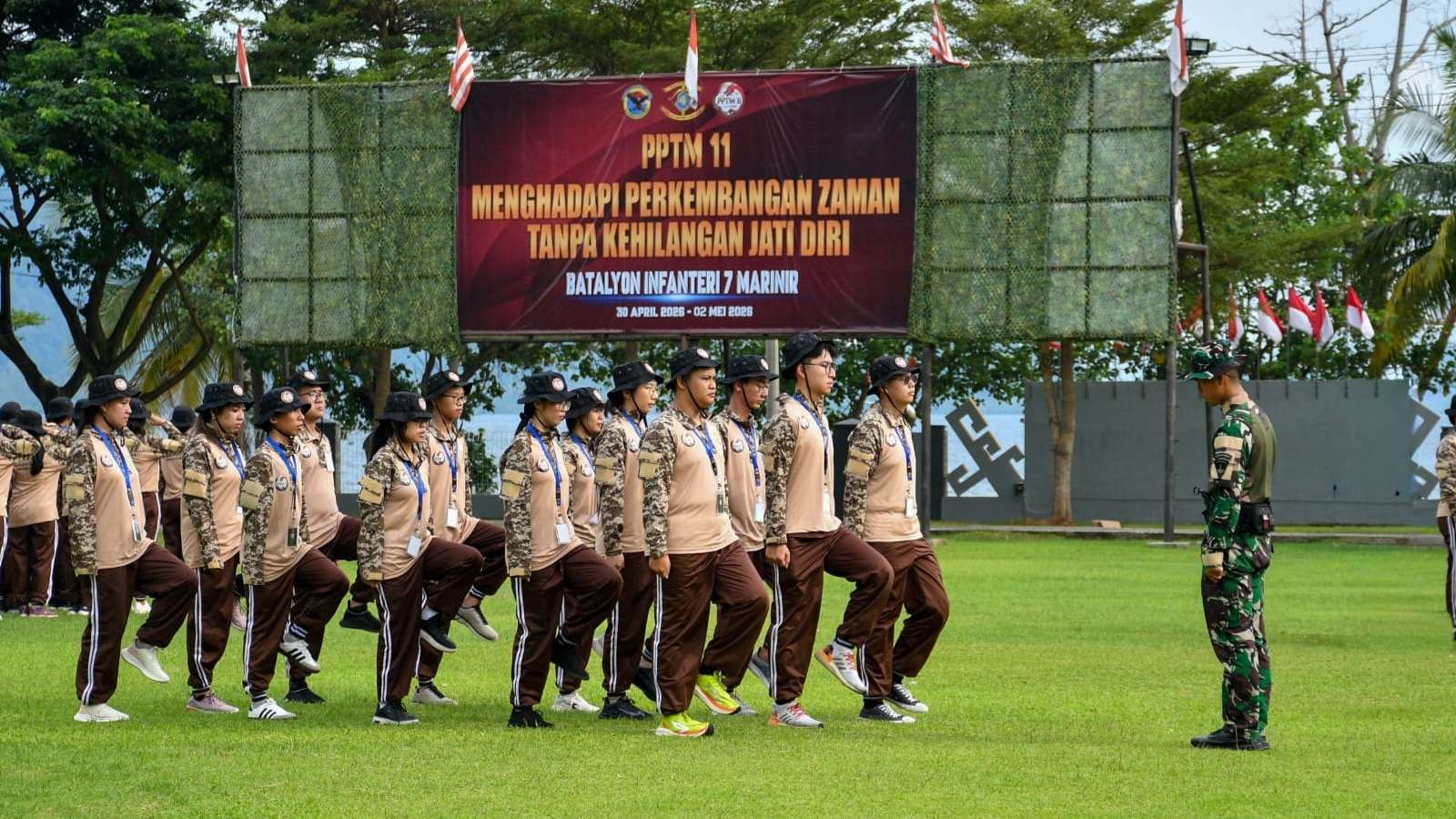 Menempa Karakter Muda-mudi Tridharma di Bumi Marinir Lampung