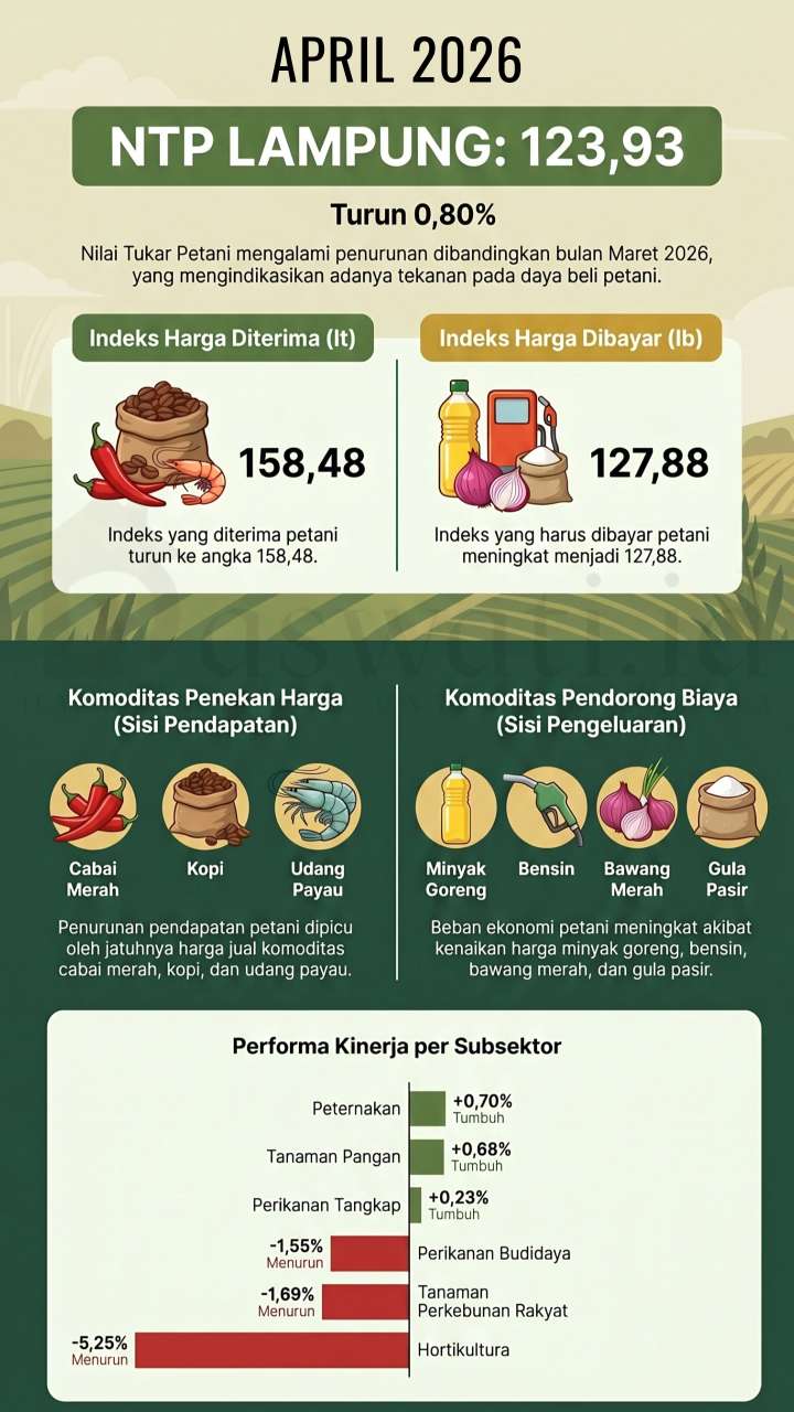 Dilema Petani Lampung: Harga Jual Turun, Biaya Hidup Meroket